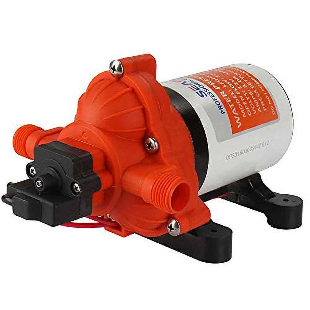 SEAFLO 33 Series Washdown Deck Wash Pump KIT 12v 70 PSI 3.0 GPM for Rv ship Marine Yacht with ALL NEW HEAVY DUTY PRESSURE SWITCH