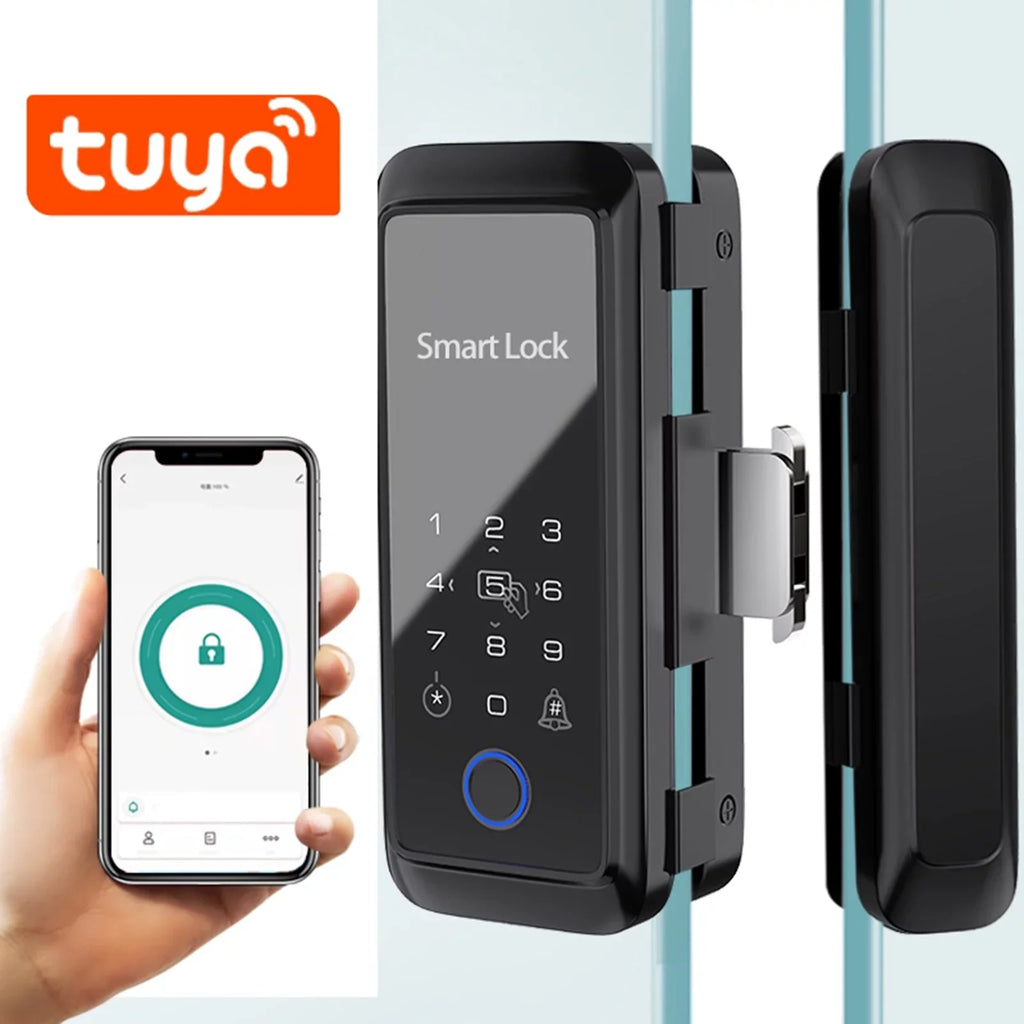 MIXFEER Smart Lock Fingerprint Lock Door Lock Keypad Door Lock with Handle Fingerprint Electronic Deadbolt Door Lock Smart Door Lock appropriate with APP