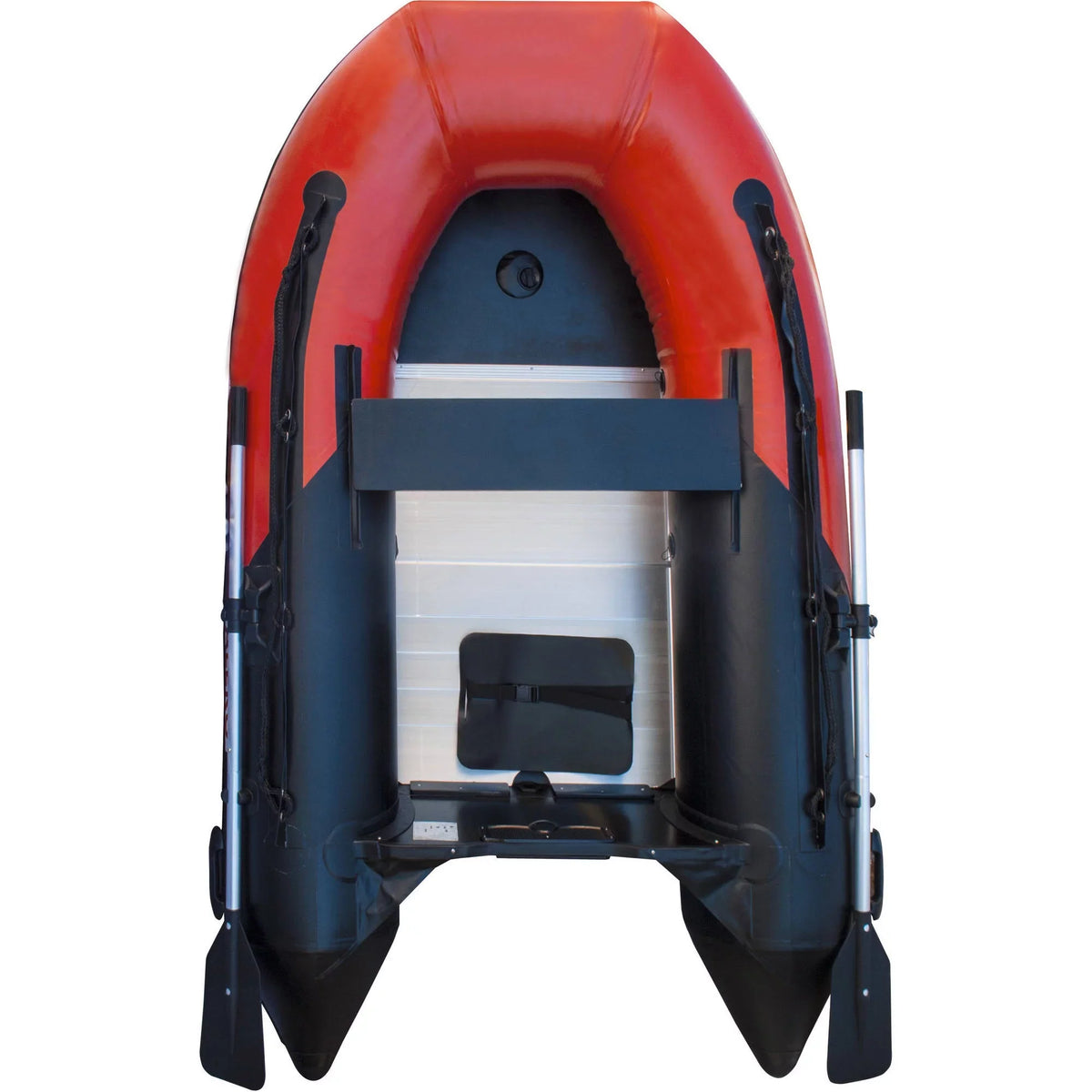 ALEKO BT250RBK Inflatable 8.4 feet 3 Person vessel with Aluminum Floor - Red and Black