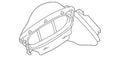 New Genuine  Right Micro-filter Air Channe (1997-2003) OE 64318379620