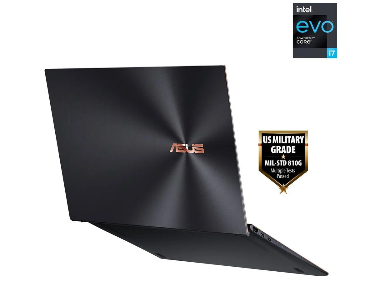 ZenBook S Ultra Slim Laptop, 13.9" 3300x2200 3:2 500nits Touch Display,  Evo Platform Core i7-1165G7 CPU, 16GB RAM, 1TB SSD, Thunderbolt 4, TPM, Windows 10 Pro, Jade Black, UX393EA-XB77T