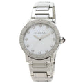 Pre-Owned Bulgari BB37S 12P Diamond Watch Stainless Steel/SS Men's BVLGARI (Good)