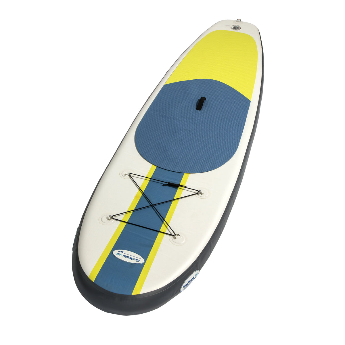 Blue aqua Toys Portable Inflatable Stand Up Paddle Board Kit with Pump, Backpack, Coil Leash, and Repair Kit, SUP 350 Pound Limit, 11 Feet by 34 Inches