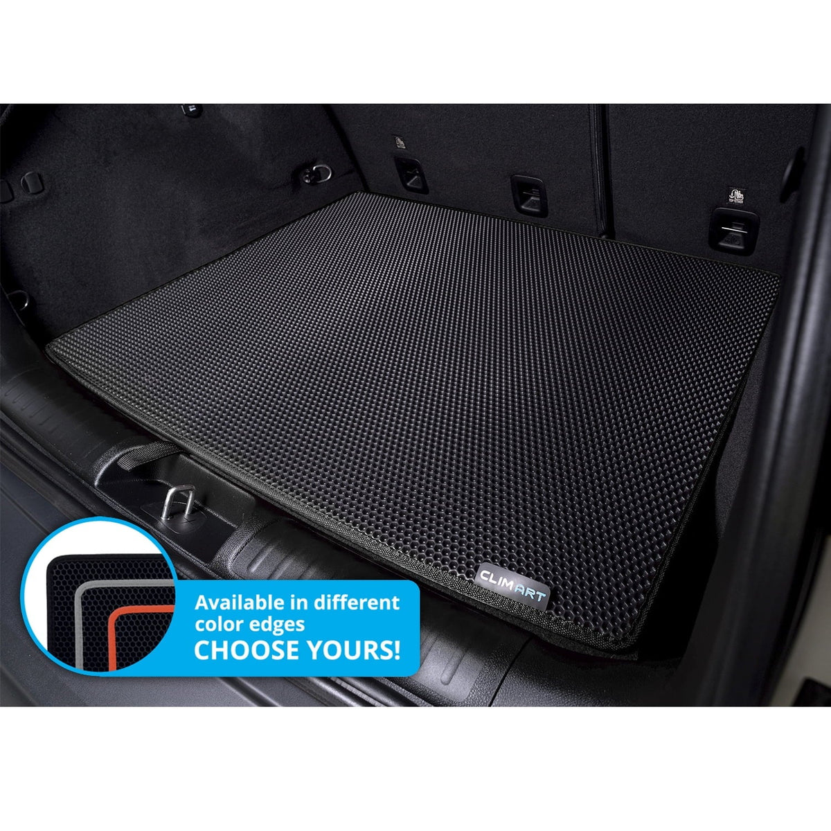 CLIM ART Cargo Liner for Jeep Cherokee 2019-2023 Custom Fit Trunk Mat, with Honeycomb Dirtproof & Waterproof Technology - All-Climate, Heavy Duty, Anti-Slip Cargo Liner, Luggage - FL01114031
