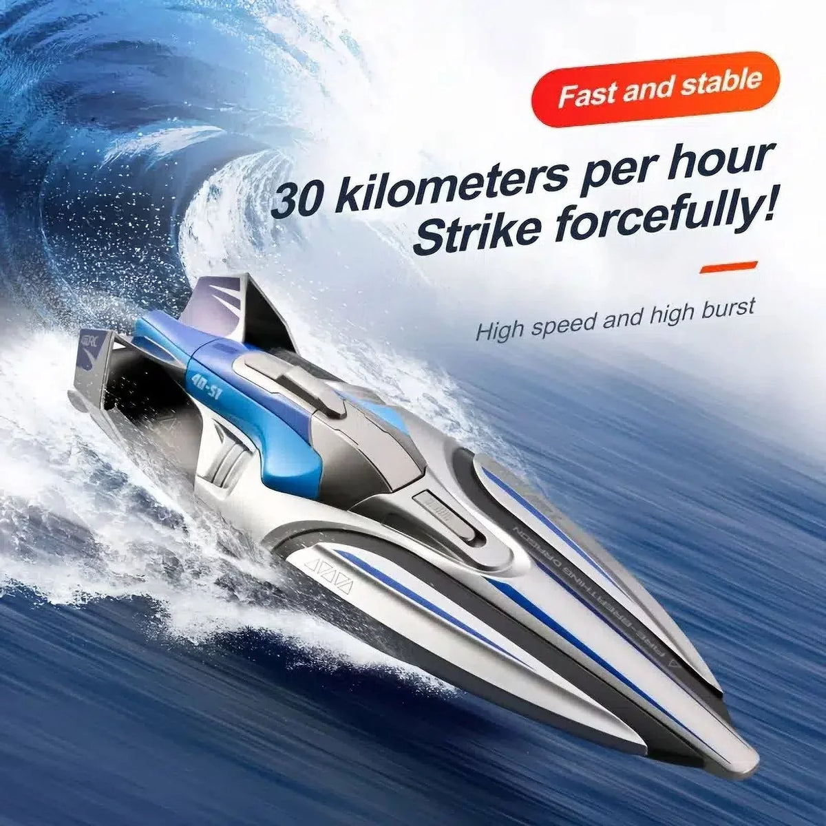 ship With 2 Battery  Dual Motors  2.4G High Speed 30km/h Remote Control craft For Pools And Lakes   Boats Toys Gift For Adults And Kids