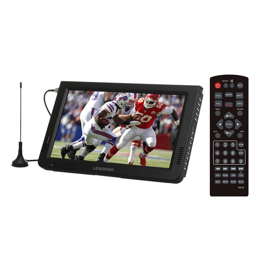 LEADSTAR 10 Inch Portable Digital ATSC TFT Screen Freeview LED TV Video Player for , USB Card Support