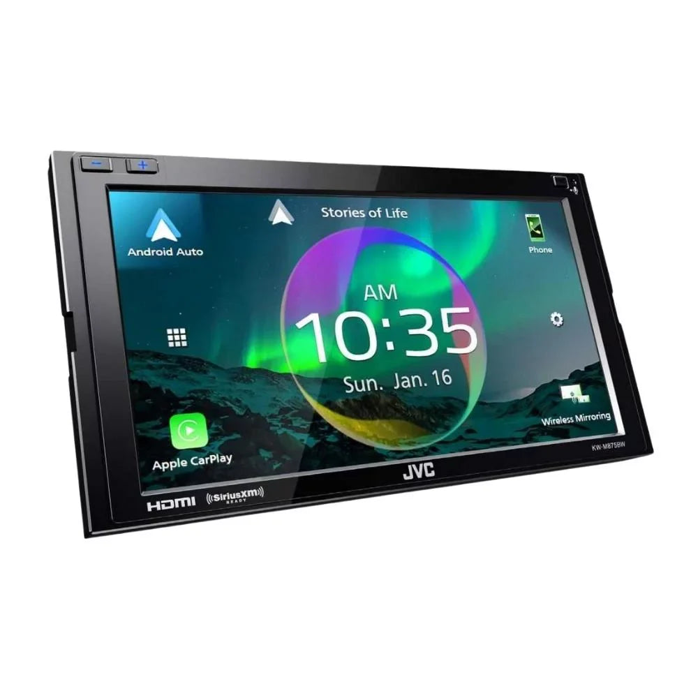 New JVC KW-M875BW 6.8" Digital Multimedia Receiver w/  CarPlay & Backup Camera