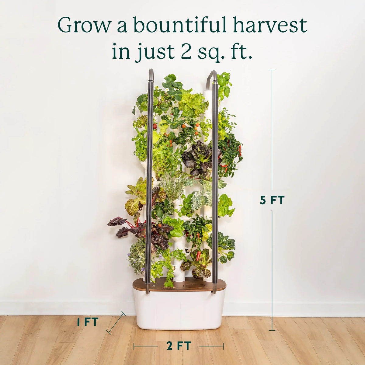 Gardyn 3.0 Hydroponics Growing System & Vertical Garden Planter | Indoor Smart Garden| Includes 30 Non-GMO Indoor Plants, Herbs & Vegetables & LED Grow Lights for Your Home Indoor Gardening System