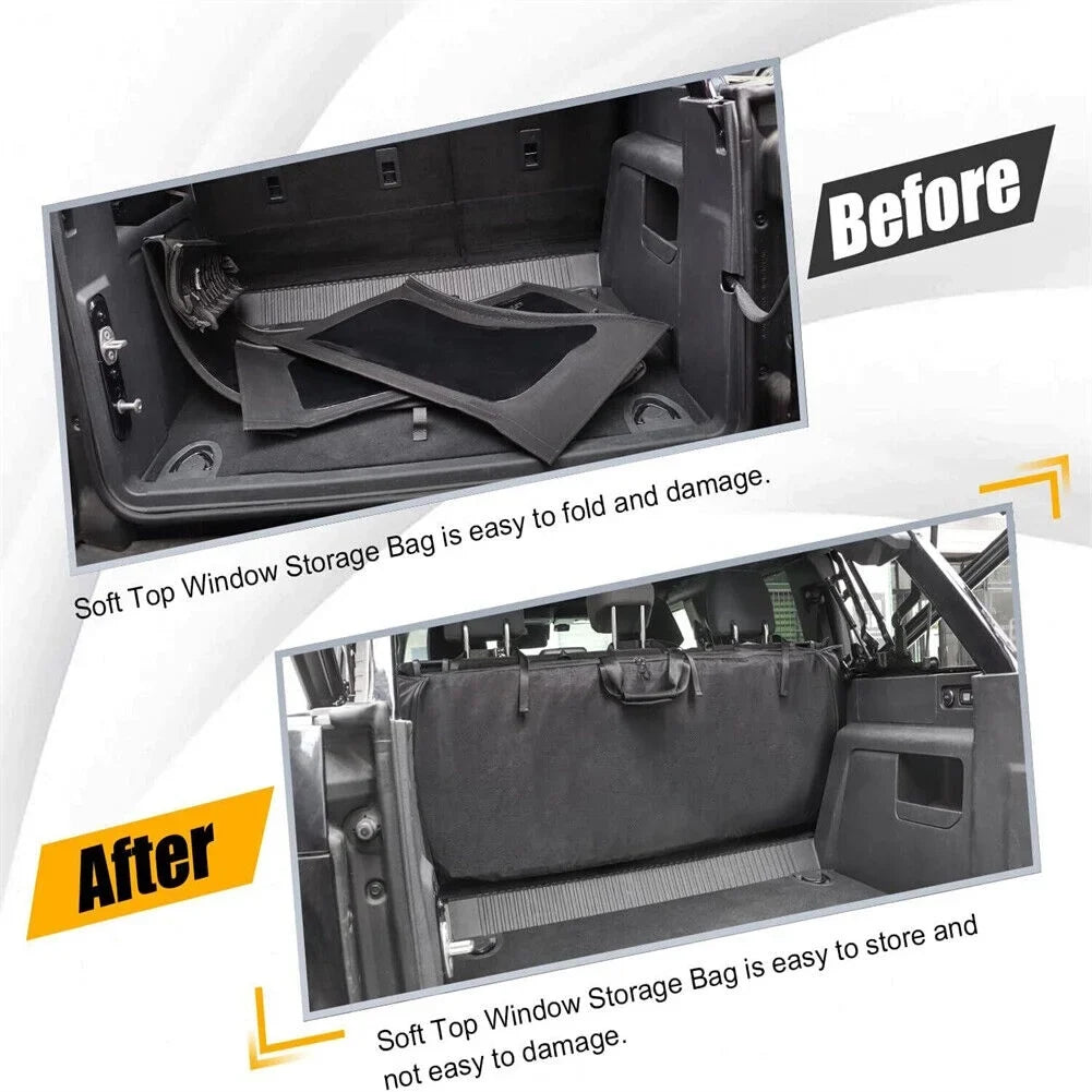 Soft Top Window Storage Bag for  Bronco Accessories 2021 2022 2023 4 Door
