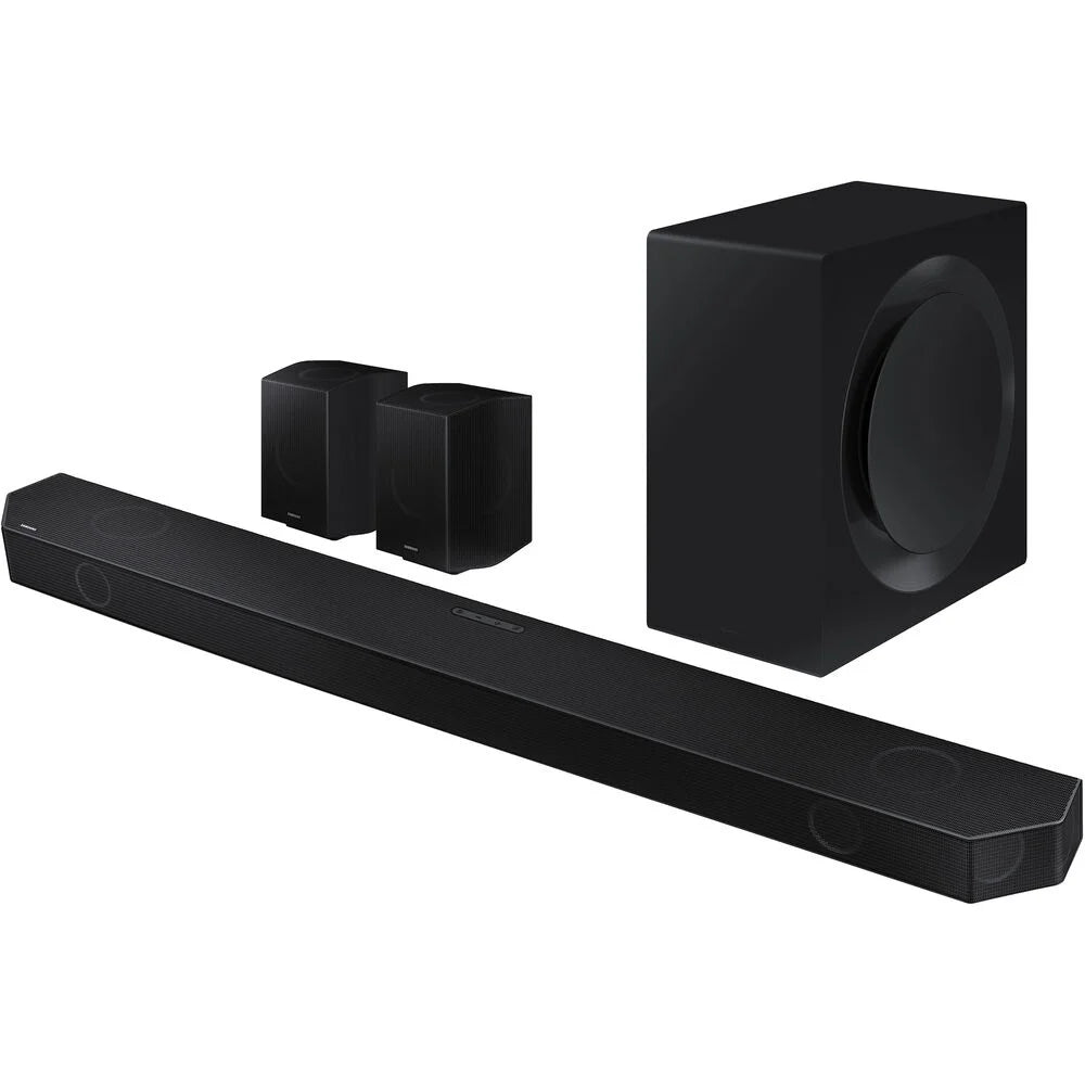 Restored  - HW-Q990B/ZA 11.1.4ch Soundbar with Wireless Dolby Atmos / DTS:X and Rear Speakers - Black [Manufacturer Refurbished]