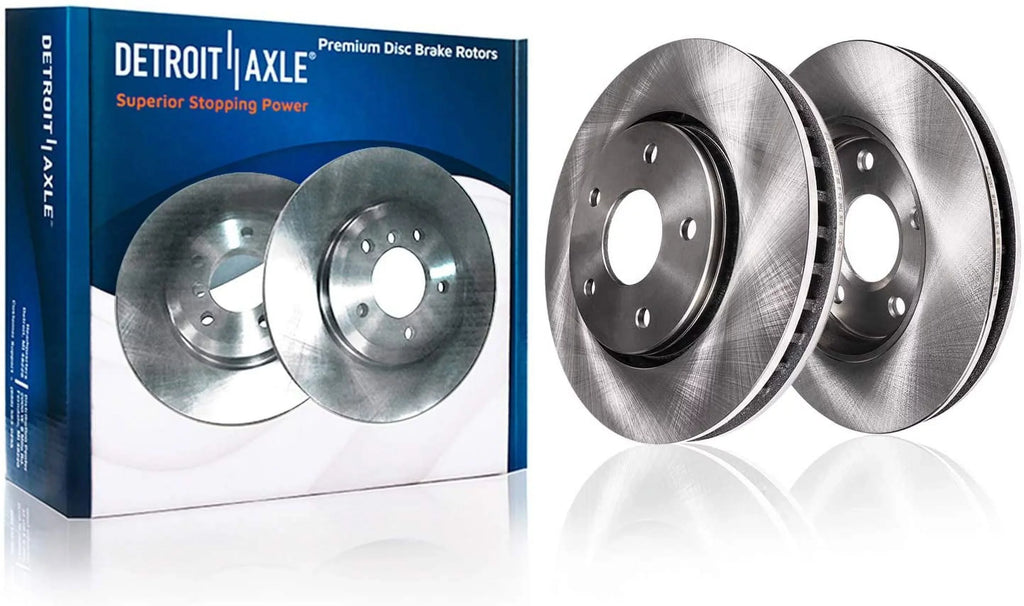 Detroit Axle - Rear Brake Kit for 2003-2011  Crown Victoria Mercury Grand Marquis, 2003-2004 Mercury Marauder Brake Rotors and Ceramic Brakes Pads Replacement: 11.61" Rotors