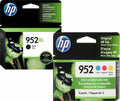 Original 952xl Black and 952 Standard Cyan, Magenta, Yellow color Combo (N9K28AN) F6U19AN N9K27AN