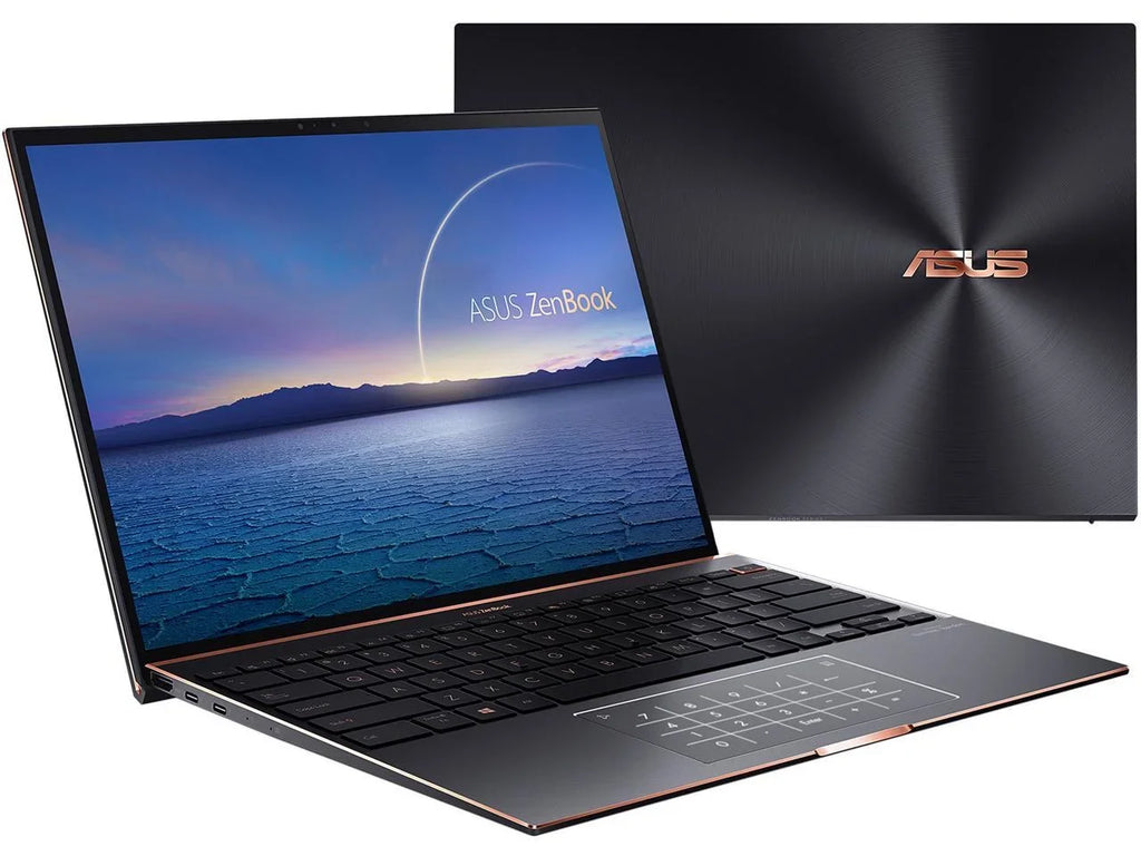 ZenBook S Ultra Slim Laptop, 13.9" 3300x2200 3:2 500nits Touch Display,  Evo Platform Core i7-1165G7 CPU, 16GB RAM, 1TB SSD, Thunderbolt 4, TPM, Windows 10 Pro, Jade Black, UX393EA-XB77T