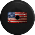 2018 2019 Wrangler JL Backup Camera Wooden American Flag Rustic Vintage Spare Tire shield for Jeep RV 32 Inch