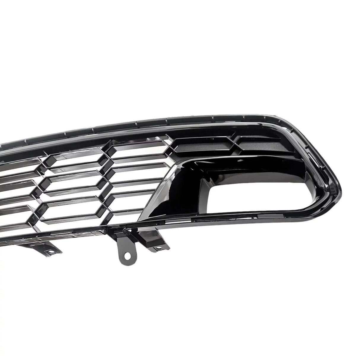 Front Bumper Lower Grille W/O Camera Gloss Black For 14-19 Chevrolet Corvette C7