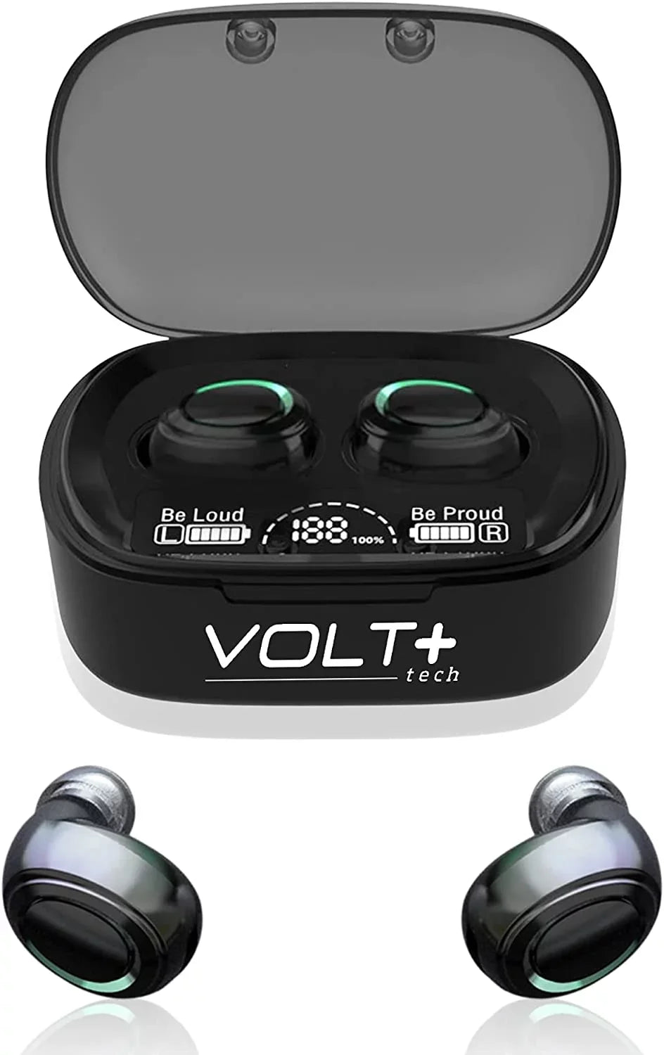 Wireless V5.1 PRO Earbuds appropriate with  Galaxy S21+ 5G/Plus/Ultra IPX3 BlueTooth Touch Waterproof / Sweatproof / Noise Reduction with Mic (Black)