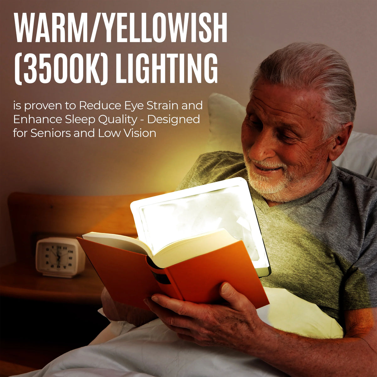 MagniPros 5X Large LED Page Magnifier for Reading & Anti-Glare Lens to Reduce Eye Strain-Perfect for Small Print, Aging Eyes, Low Vision & Seniors
