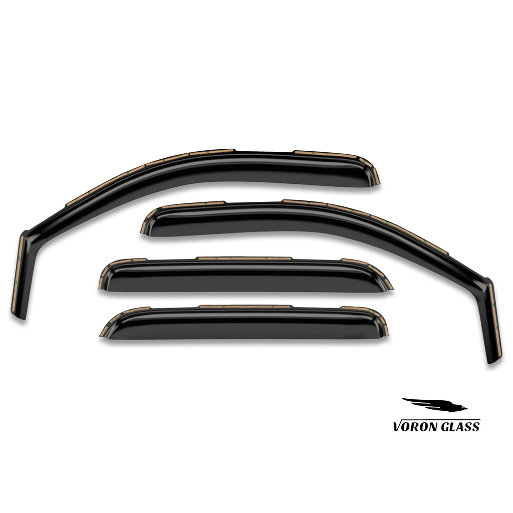 Voron Glass in-Channel Extra Durable Rain Guards for  F150 2015-2020 SuperCab (fit for  F250-F550 17-23), Window Deflectors, Vent Window Visors, 4 Pieces - 230095
