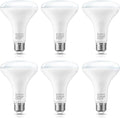 YANSUN Full Spectrum Light Bulb, 8W BR30 Premium Bulb 65W Equivalent Bright Happy LED Bulb Boosts Energy Mood & Performance Supports Circadian Rhythm Comfortable Daylight 5000K Dimmable, 6 Pack