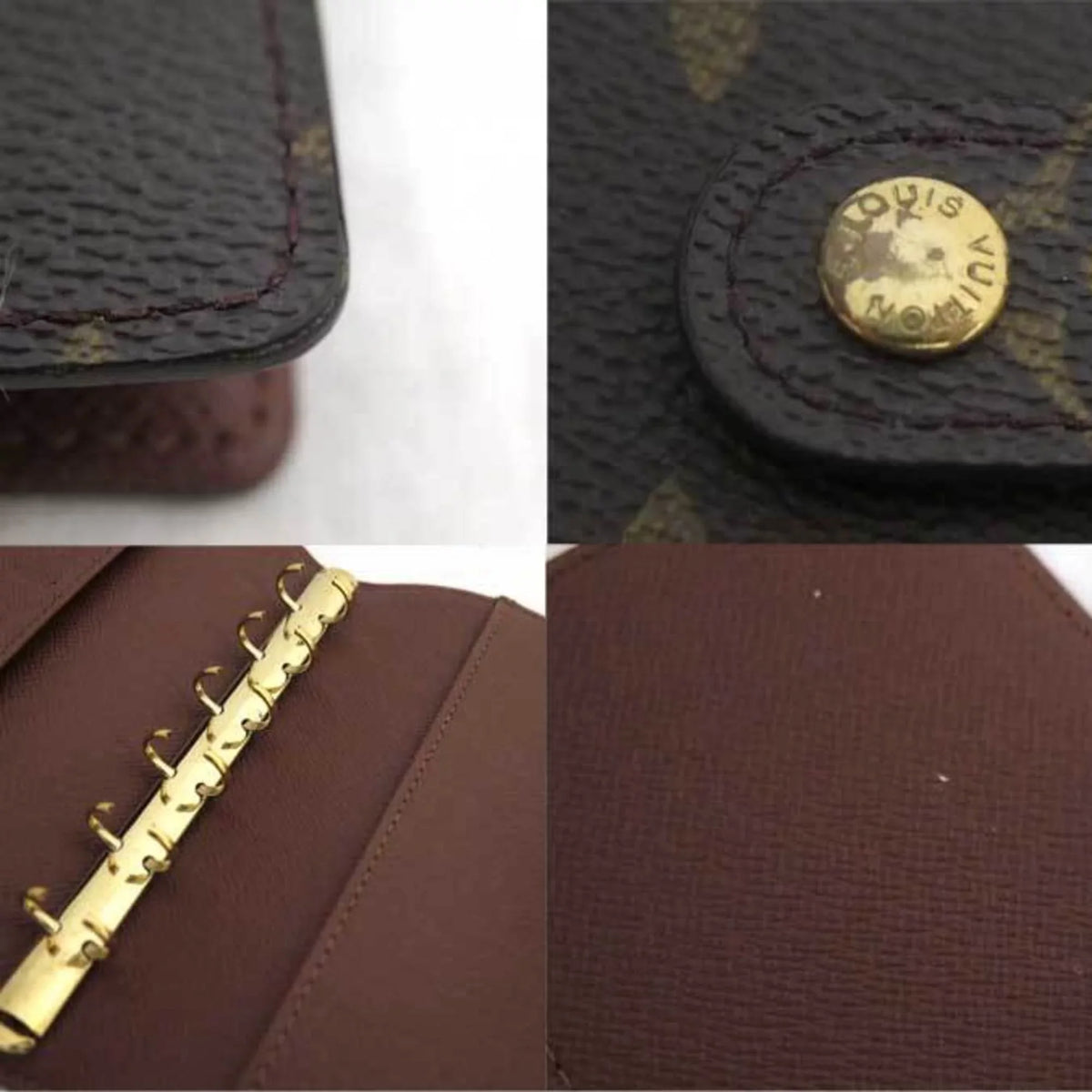 Pre-Owned Louis Vuitton LOUIS VUITTON Notebook shield Monogram Agenda PM Canvas Brown Unisex R20005 (Good)