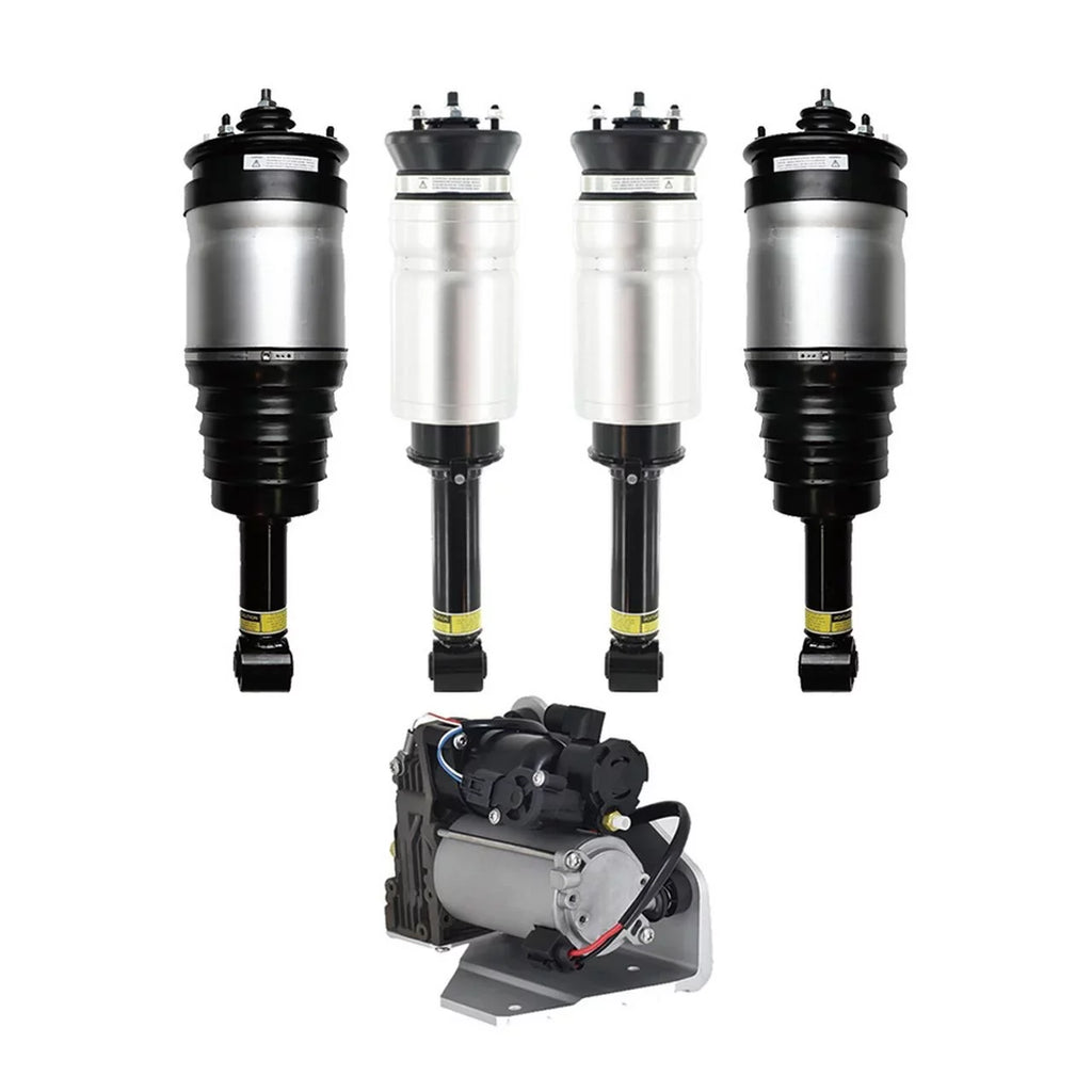 Full Set Front-Rear Air Suspension Spring Strut-Air Suspension Compressor Pump For 2010-2012 Land Rover LR4