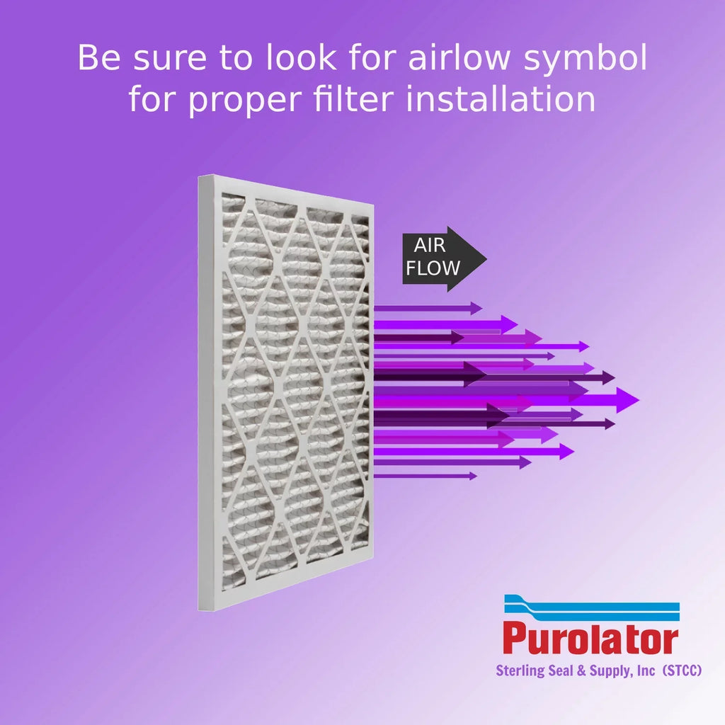 18x25x1, Purolator DMK80 Extended Surface Pleated Air Filter, Mechanical MERV 8, (6 Pack)