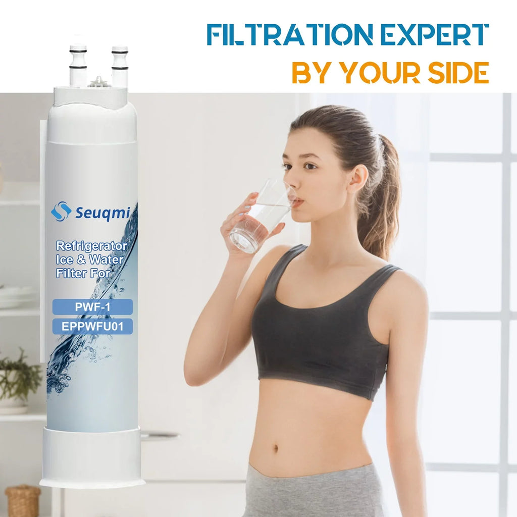 2Pack Seuqmi brand aqua and ice filters are suitable with Frigidaire®PurePour PWF-1 FPPWFU01