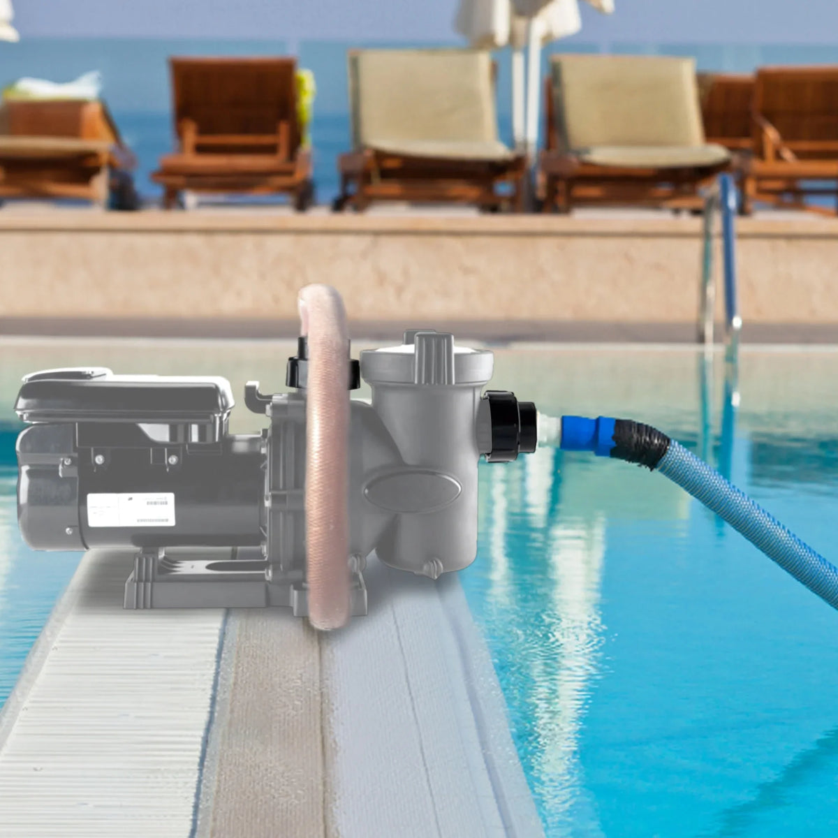 Zodiac Tail Piece w/O-Ring & Coupling Nut for Jandy Pool/Spa Heaters