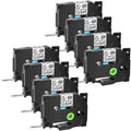GREENCYCLE 8PK suitable for Brother P-touch Black on Clear 12mm TZ TZe TZe-S131 TZ-S131 TZ-131 TZe-131 Extra Strength Laminated Label Tape