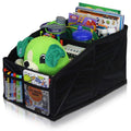Lusso Gear Car Seat Organizer Front/Backseat with Black Stitching outstanding for Adults, Kids Featuring 8 Storage Compartments for Toys, Magazines, Tissues, Maps, Books, Documents, Games and More