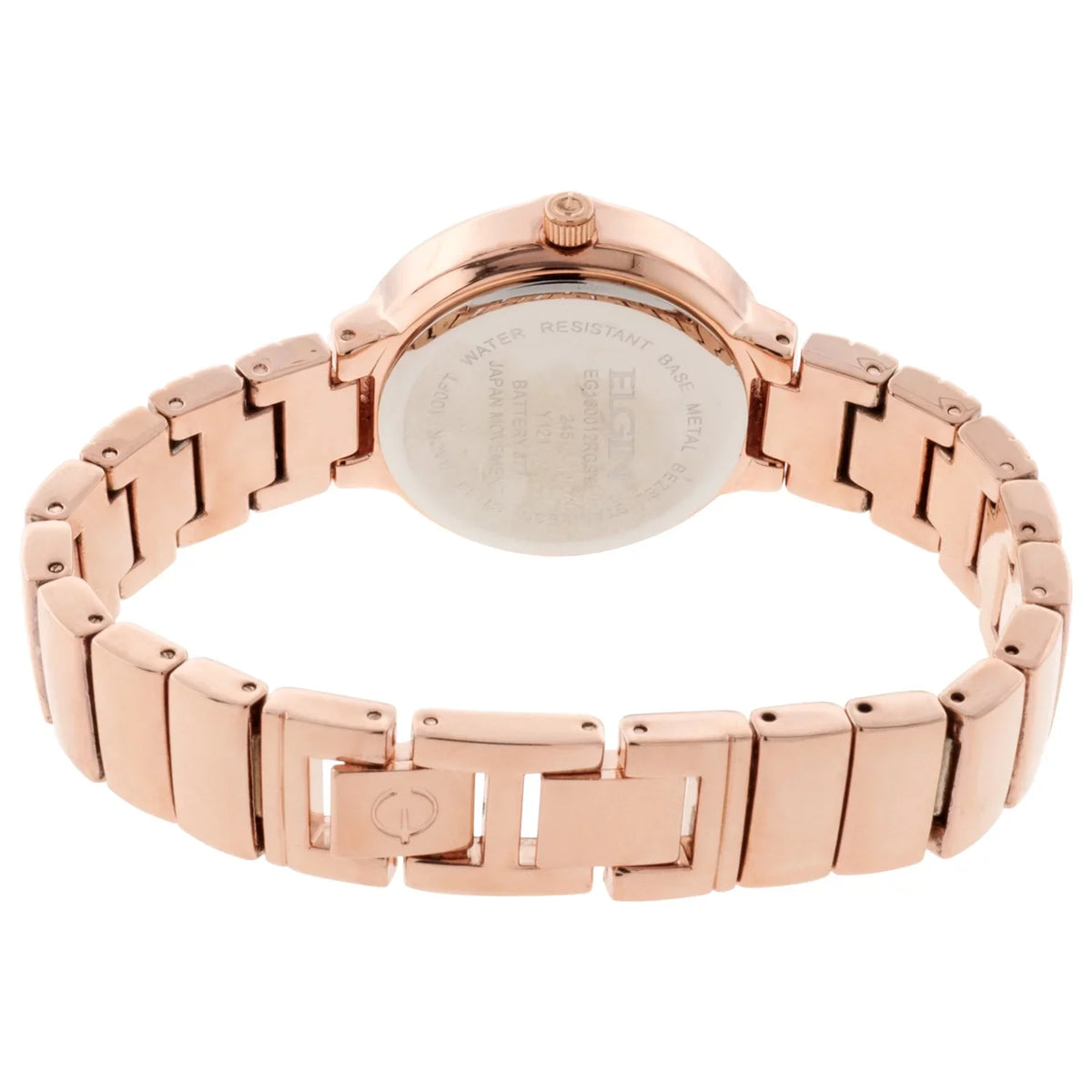 Elgin Adult Female Analog Watch and Bracelet 3pc Set in Rose Gold (EG160012RGST)