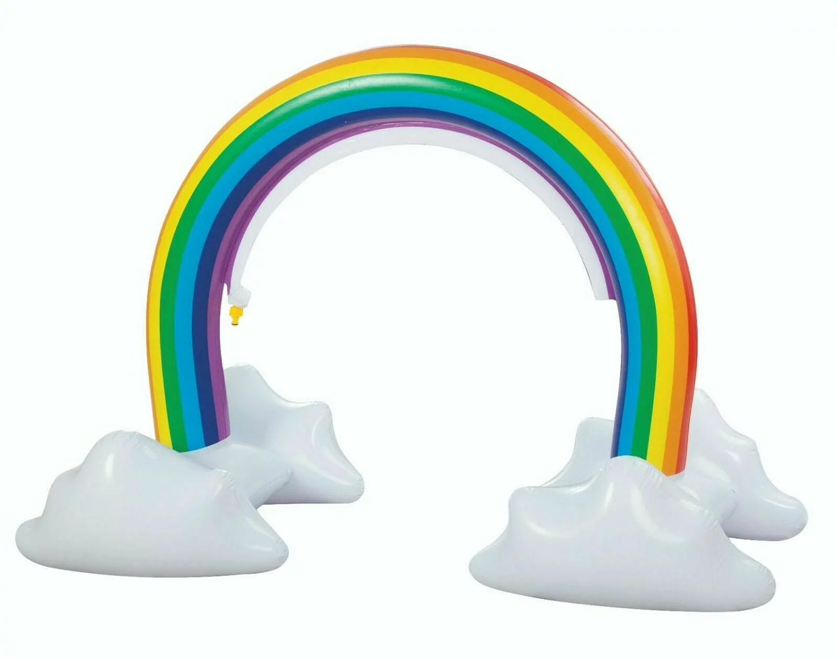 Rainbow Sprinkler Toy for Kids, Inflatable Pool Summer Fun Spray aqua Toy, Outdoor Backyard for Children Infants Toddlers, Boys, Girls 3 4 5 6 7 8 Year Old