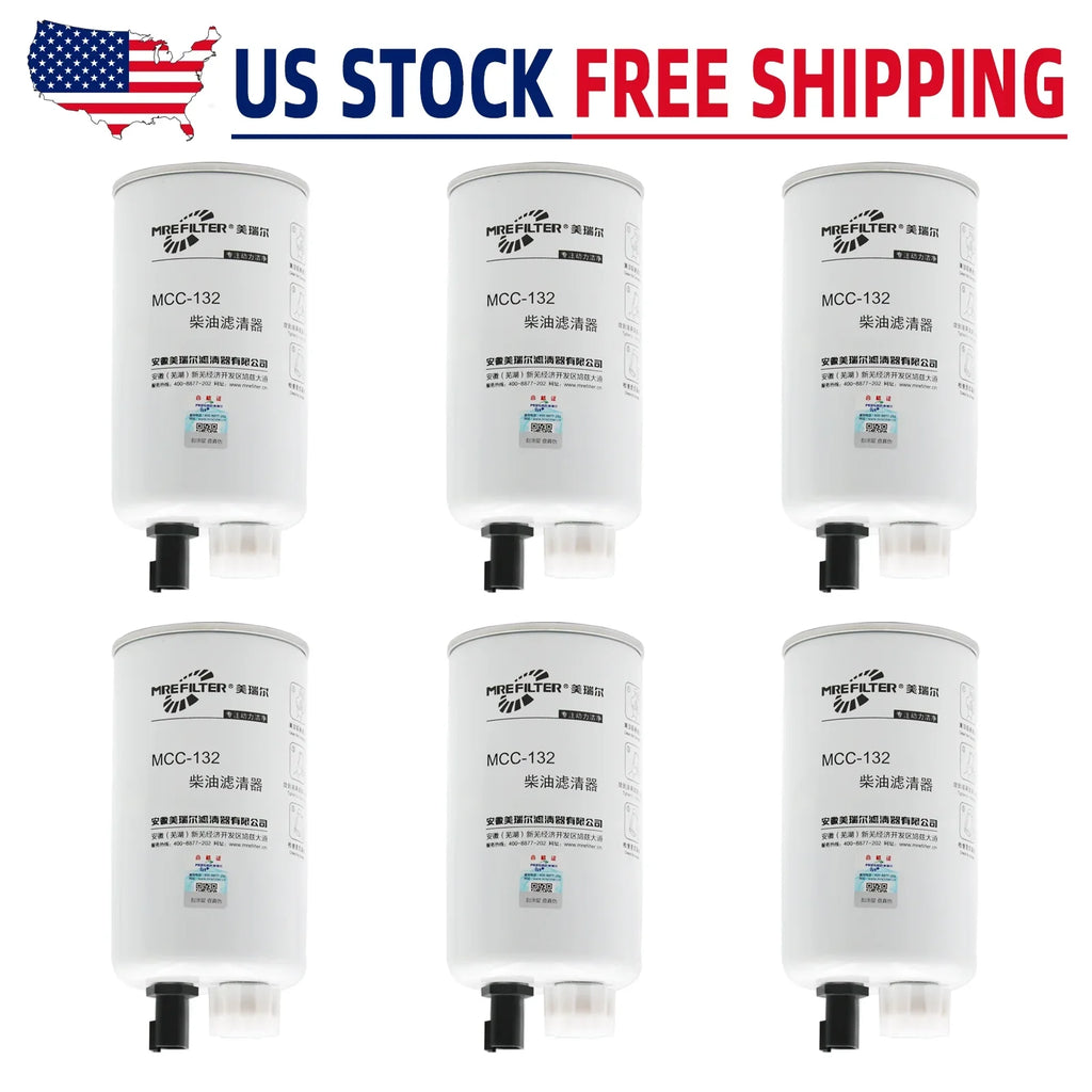 6pcs FS19732 Fuel Filter moisture Separator for 33732 CQ 86732 Napa 3732