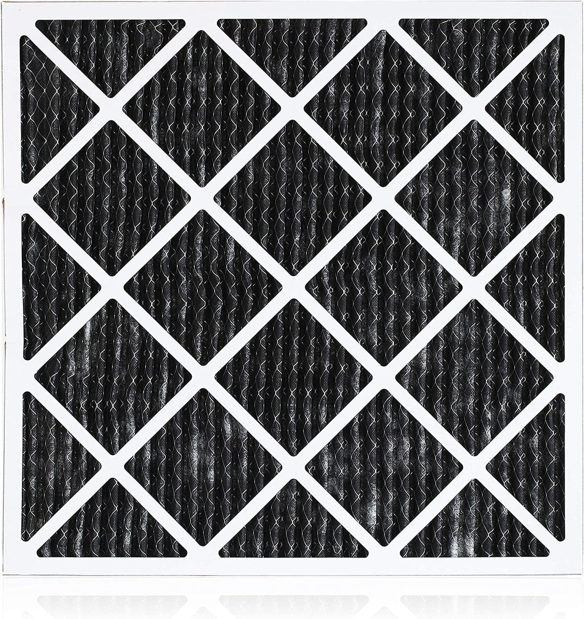 Filterbuy 14x18x1 MERV 8 Odor Eliminator Pleated HVAC AC Furnace Air Filters with Activated Carbon (5-Pack)