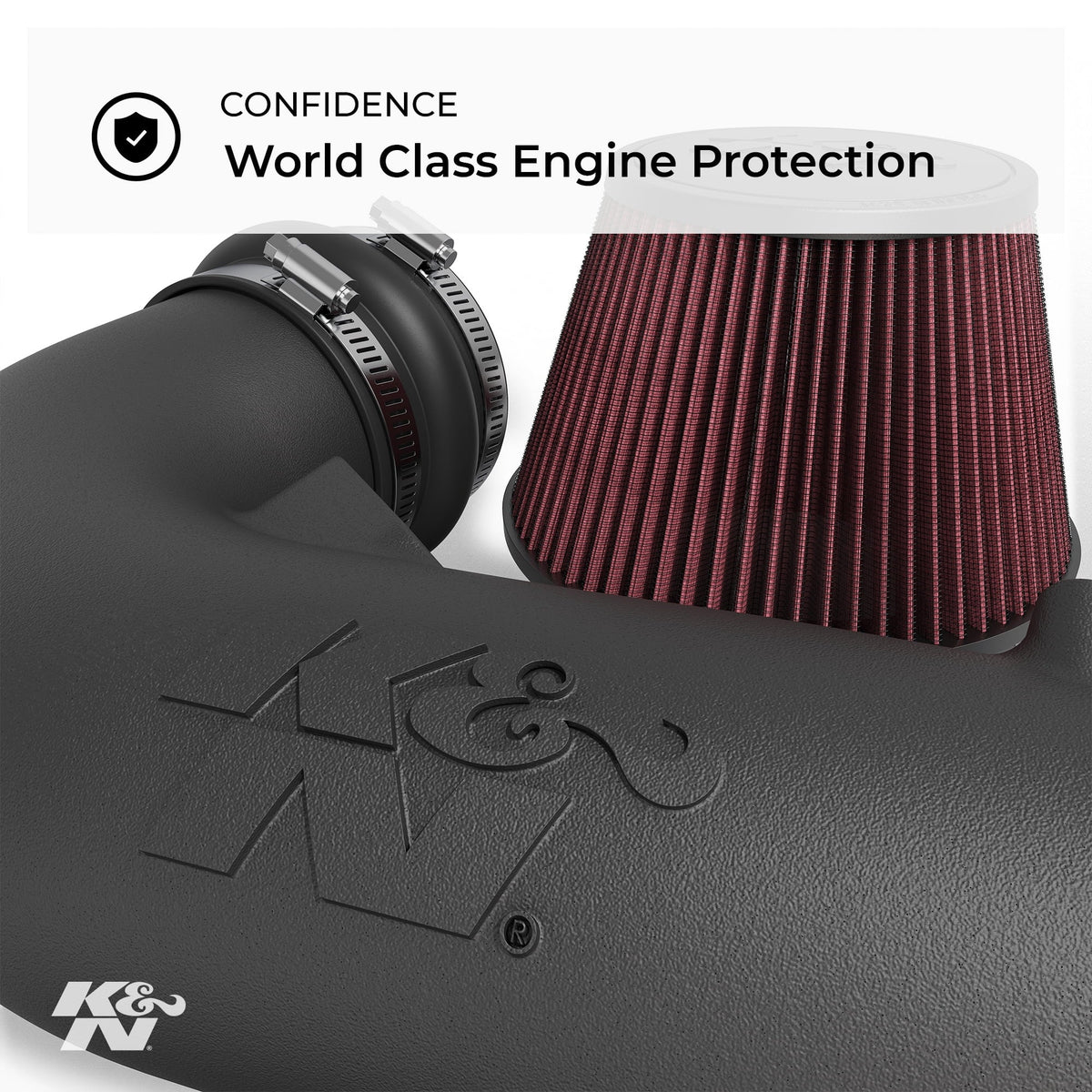 K&N Cold Air Intake Kit: High Performance, Guaranteed to Increase Horsepower: 50-State Legal: 2003  (Crown Victoria)57-2553