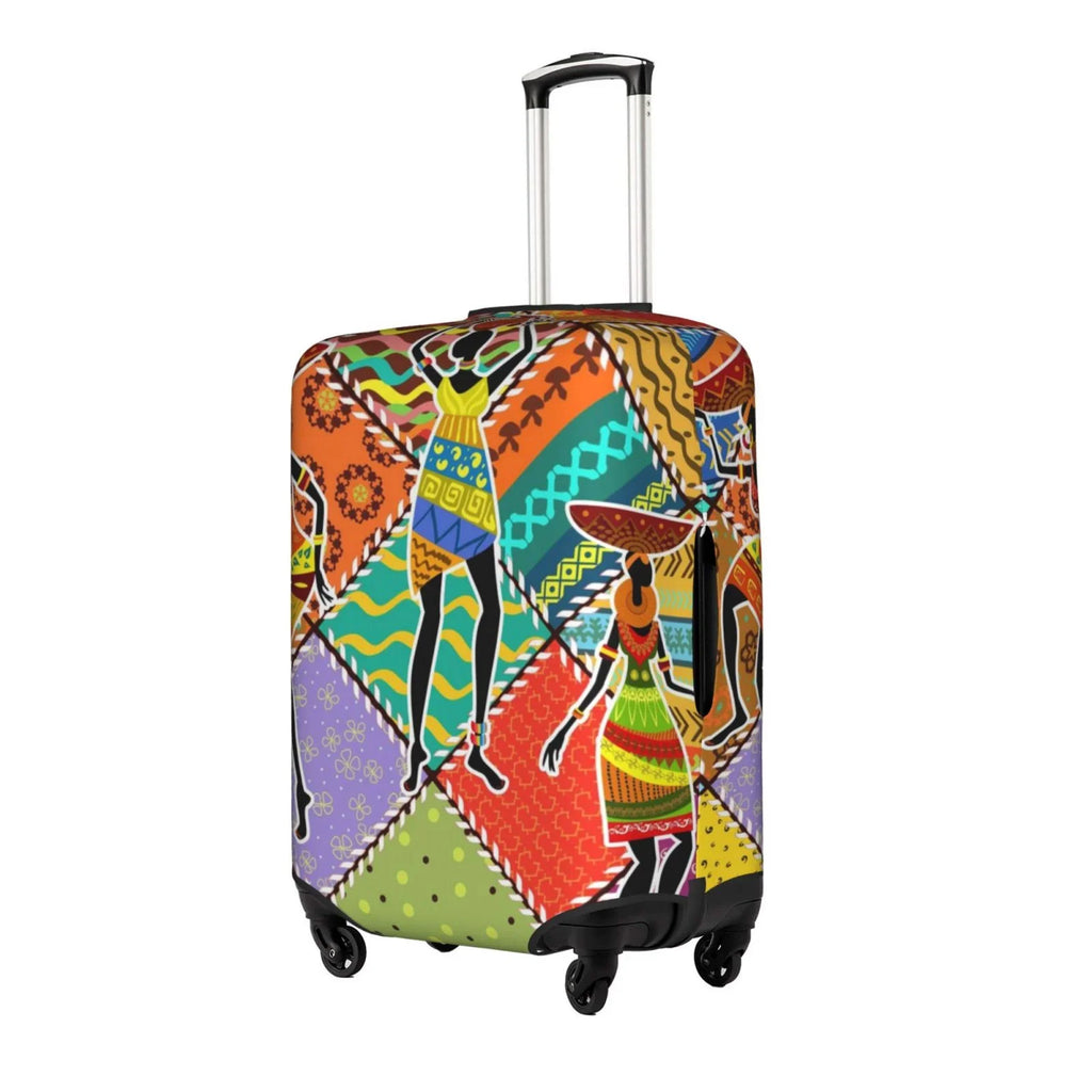 Kll Dancing African Womans Luggage shield Suitcase wrap Suitcase Protector-
