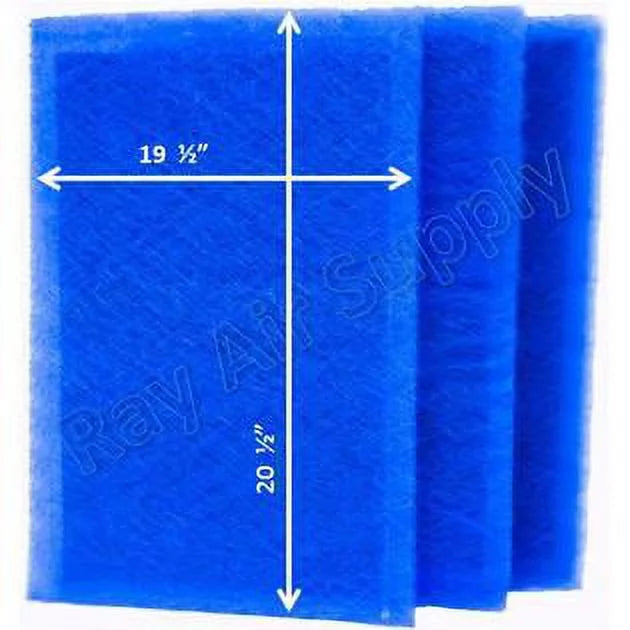 RAYAIR SUPPLY 21x23 Replacement Filter Pads matching with MicroPower Guard Air Cleaner (3 Pack) BLUE