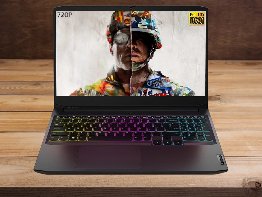 IdeaPad 3 Gaming Laptop, 15.6" 120Hz FHD Display, AMD Ryzen 5 5600H Upto 4.2GHz, 8GB RAM, 512GB NVMe SSD, NVIDIA GeForce RTX 3050, HDMI, Wi-Fi, Bluetooth, Windows 10 Pro