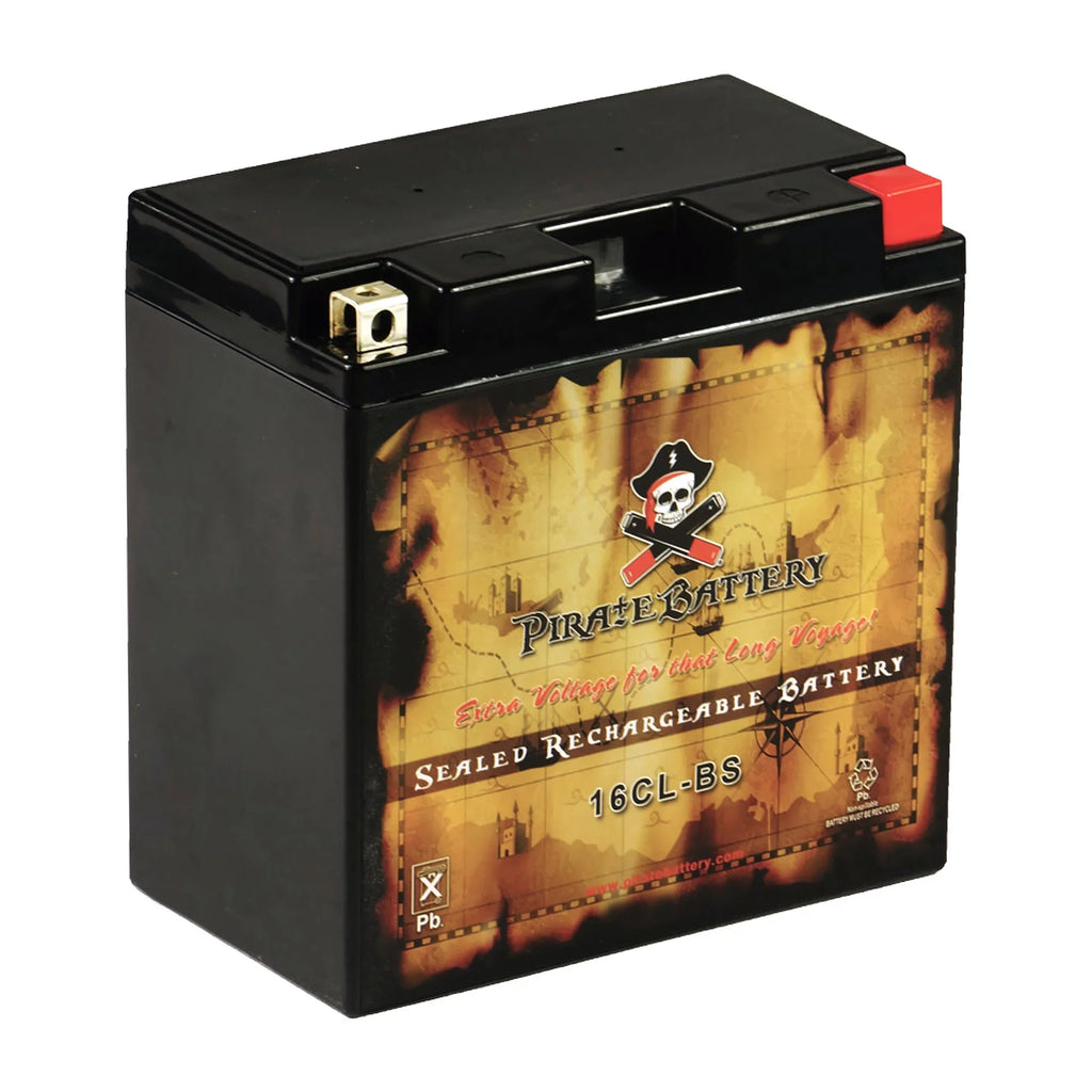 Pirate Battery Yb16cl-b (16cl-bs 12 Volts,19 Ah, 240 Cca) Jet Ski Battery for Yamaha Wave Runner All Cc 87-'09