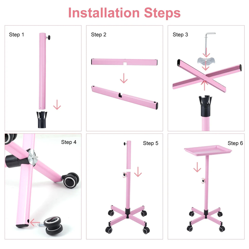 Bestauty Storage Shelf,Hair Salons And Salon Clinic Beauty Salon Adjustable Salon Cart Wheels Salon Hair ColorHair Stylist WheelsBy - Spas - Convenient Hair Movable Salon On Wheels
