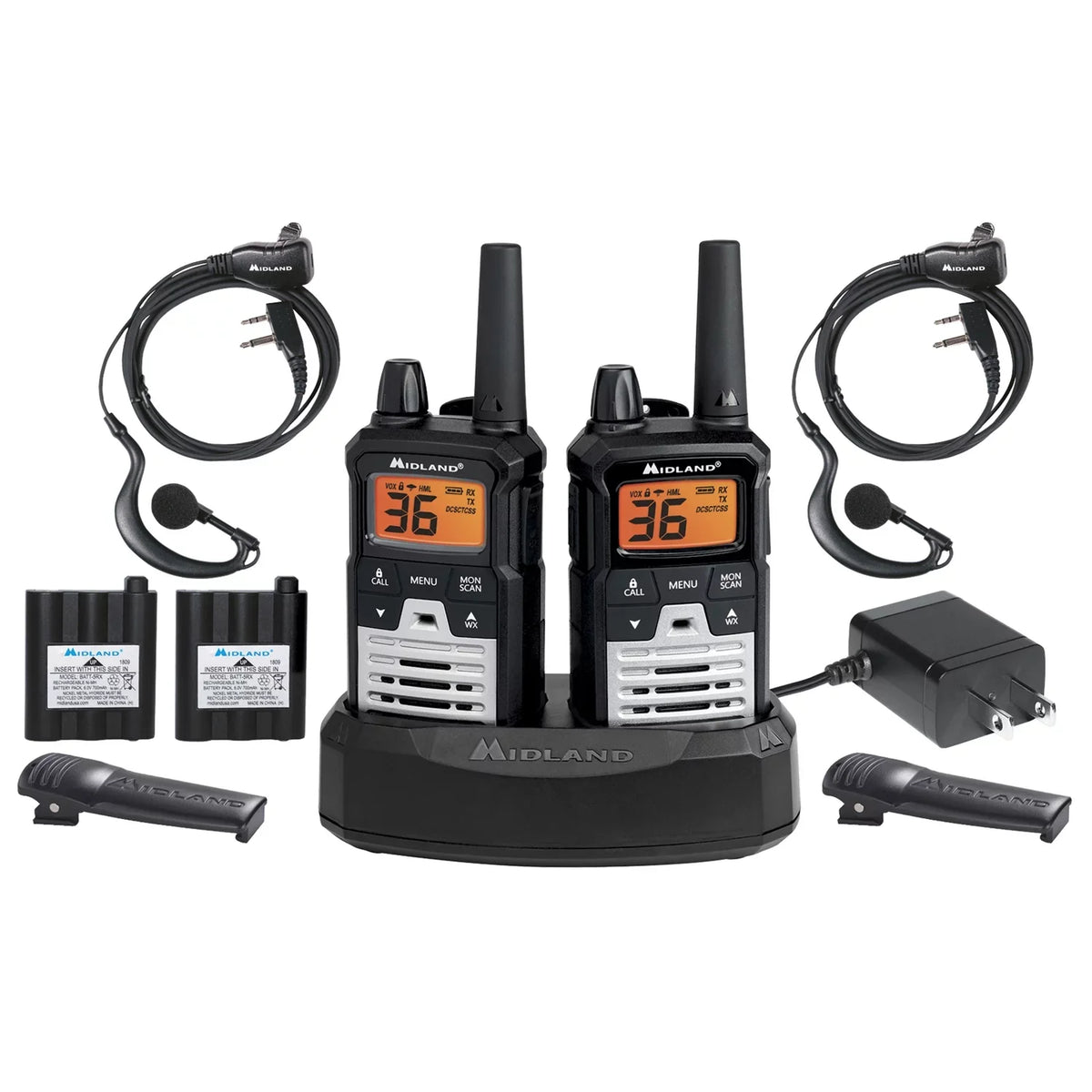 Midland T290VP4 X-TALKER GMRS Long Range Walkie Talkie - Two Way Radio with NOAA elements Scan + Alert and 121 Privacy Codes