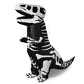 Inflatable Dinosaur Halloween Costume, Full Body Skeleton T-Rex Inflatable Costume,Halloween party supplies,Dress-up for Child,Boys and Girls(Black)