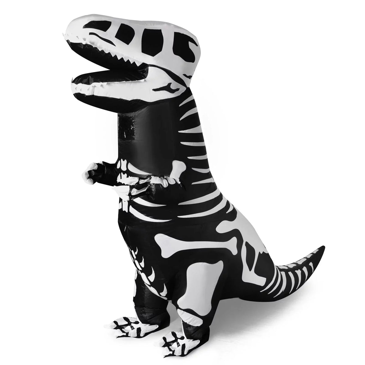 Inflatable Dinosaur Halloween Costume, Full Body Skeleton T-Rex Inflatable Costume,Halloween party supplies,Dress-up for Child,Boys and Girls(Black)