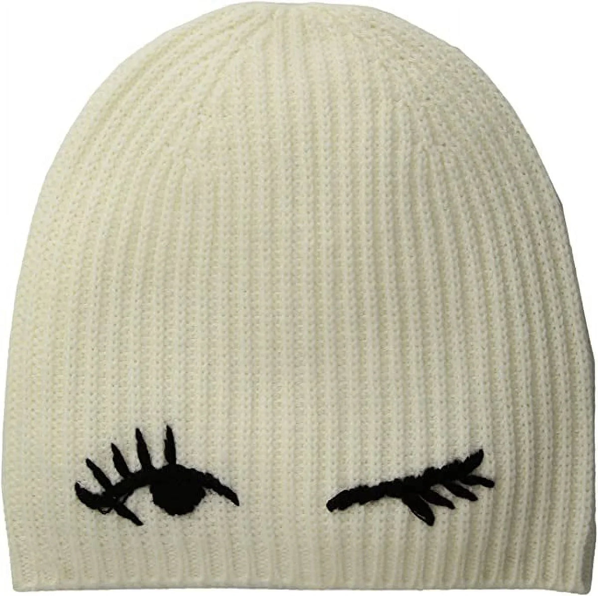 Kate Spade New York Winking Beanie Cream/Black
